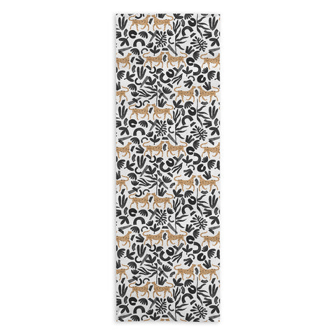Marta Barragan Camarasa Leopards in modern nature Yoga Towel