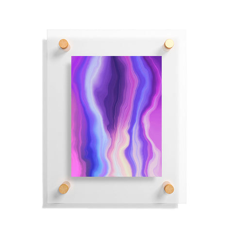 Marta Barragan Camarasa Lilac luminous strokes Floating Acrylic Print