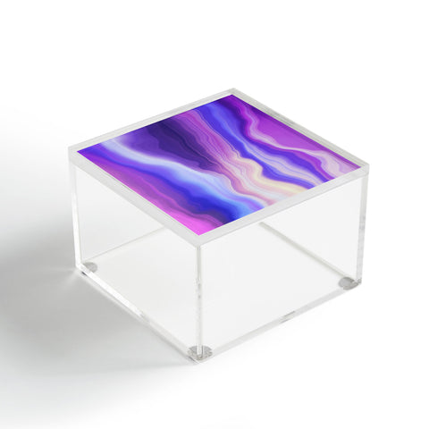 Marta Barragan Camarasa Lilac luminous strokes Acrylic Box