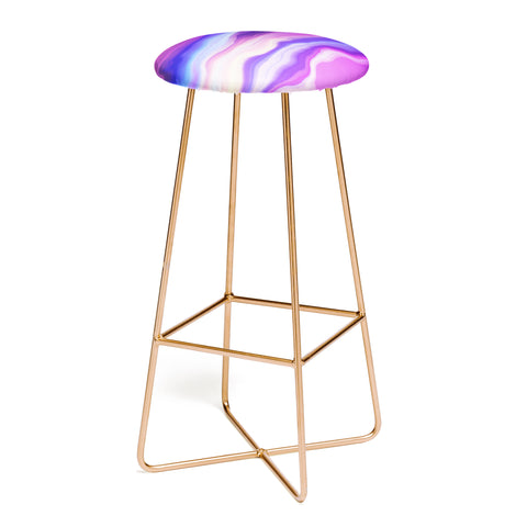 Marta Barragan Camarasa Lilac luminous strokes Bar Stool