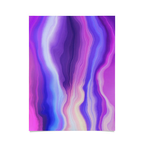 Marta Barragan Camarasa Lilac luminous strokes Poster