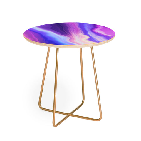 Marta Barragan Camarasa Lilac luminous strokes Round Side Table