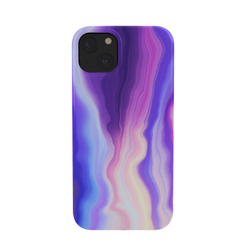 Marta Barragan Camarasa Lilac luminous strokes Phone Case