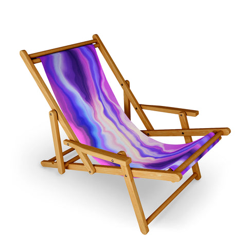 Marta Barragan Camarasa Lilac luminous strokes Sling Chair