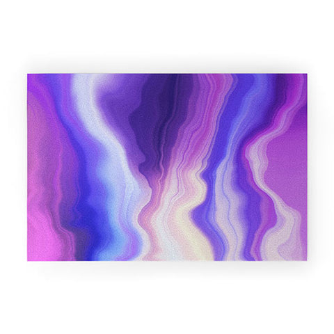 Marta Barragan Camarasa Lilac luminous strokes Welcome Mat