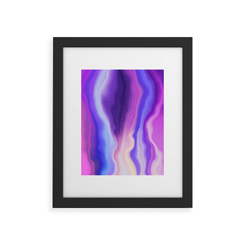 Marta Barragan Camarasa Lilac luminous strokes Framed Art Print