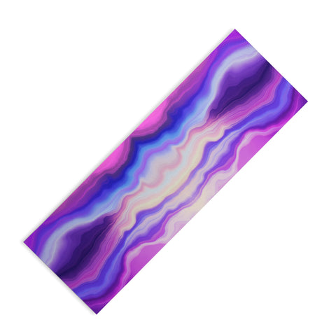 Marta Barragan Camarasa Lilac luminous strokes Yoga Mat