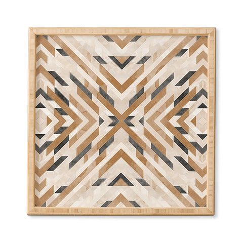 Marta Barragan Camarasa Linear boho stripes Framed Wall Art