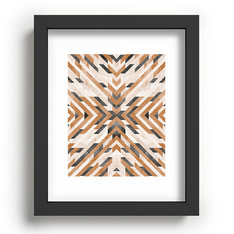 Marta Barragan Camarasa Linear boho stripes Recessed Framing Rectangle
