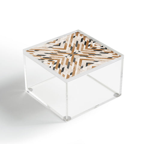 Marta Barragan Camarasa Linear boho stripes Acrylic Box