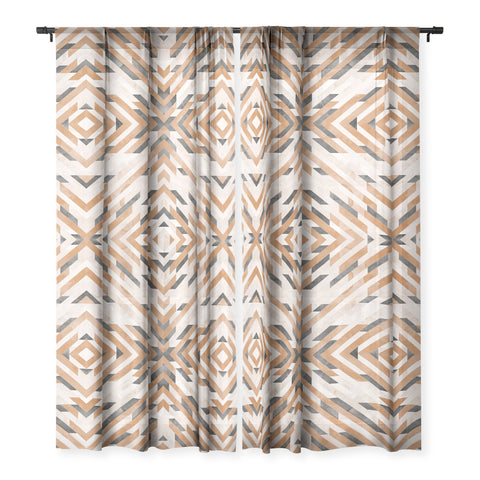 Marta Barragan Camarasa Linear boho stripes Sheer Non Repeat