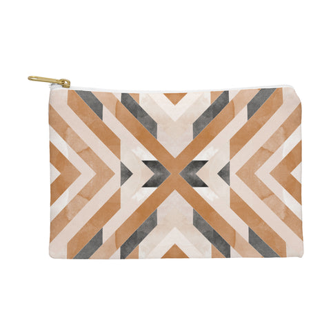 Marta Barragan Camarasa Linear boho stripes Pouch
