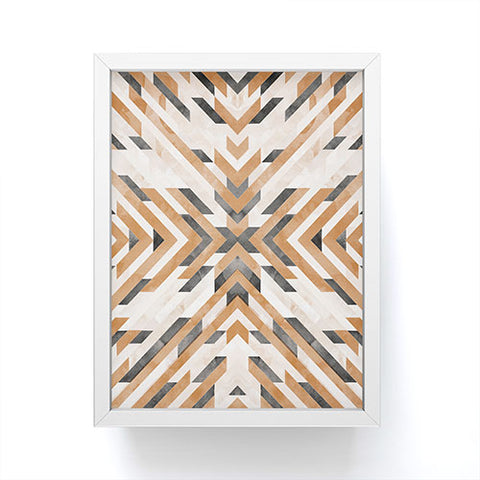 Marta Barragan Camarasa Linear boho stripes Framed Mini Art Print