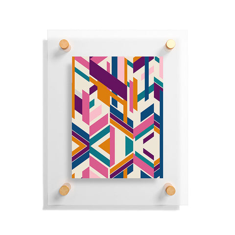 Marta Barragan Camarasa Linear elements Floating Acrylic Print
