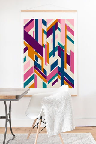 Marta Barragan Camarasa Linear elements Art Print And Hanger