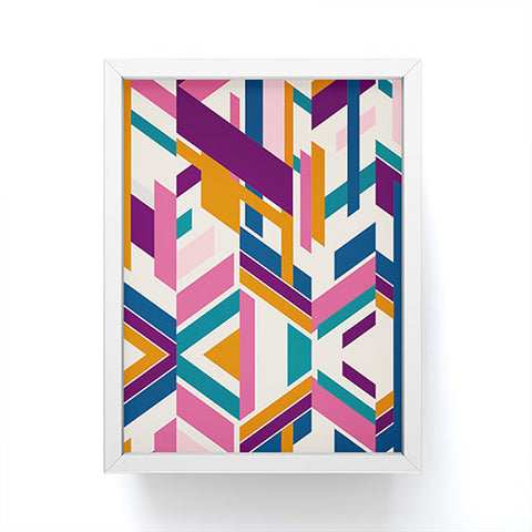 Marta Barragan Camarasa Linear elements Framed Mini Art Print