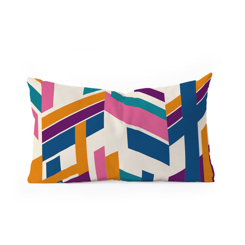 Marta Barragan Camarasa Linear elements Oblong Throw Pillow