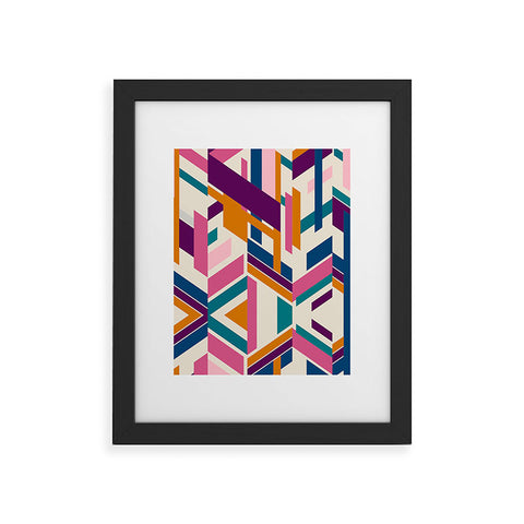 Marta Barragan Camarasa Linear elements Framed Art Print