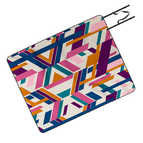 Marta Barragan Camarasa Linear elements Picnic Blanket