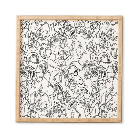 Marta Barragan Camarasa Linear feminine essence Framed Wall Art