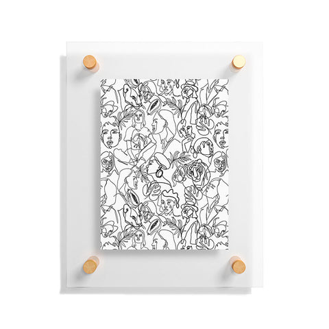 Marta Barragan Camarasa Linear feminine essence Floating Acrylic Print