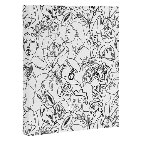 Marta Barragan Camarasa Linear feminine essence Art Canvas