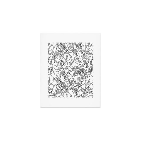 Marta Barragan Camarasa Linear feminine essence Art Print