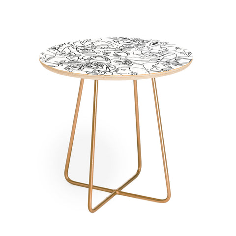 Marta Barragan Camarasa Linear feminine essence Round Side Table