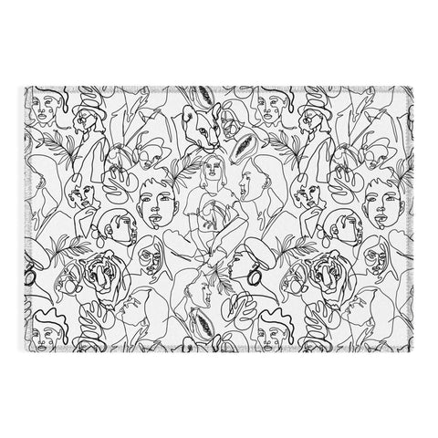 Marta Barragan Camarasa Linear feminine essence Outdoor Rug