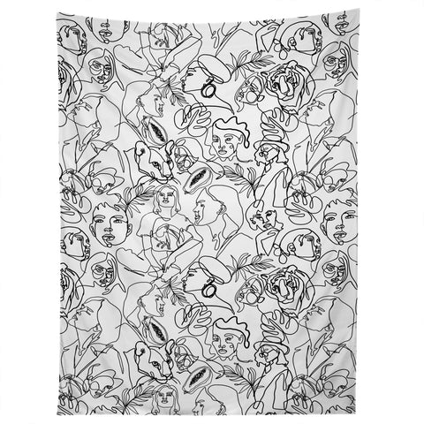 Marta Barragan Camarasa Linear feminine essence Tapestry