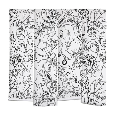 Marta Barragan Camarasa Linear feminine essence Wall Mural