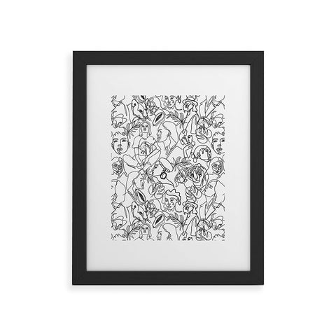 Marta Barragan Camarasa Linear feminine essence Framed Art Print