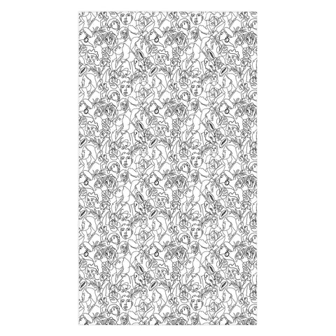 Marta Barragan Camarasa Linear feminine essence Tablecloth