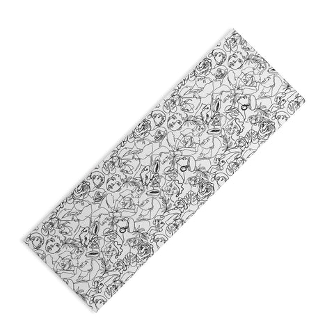 Marta Barragan Camarasa Linear feminine essence Yoga Mat
