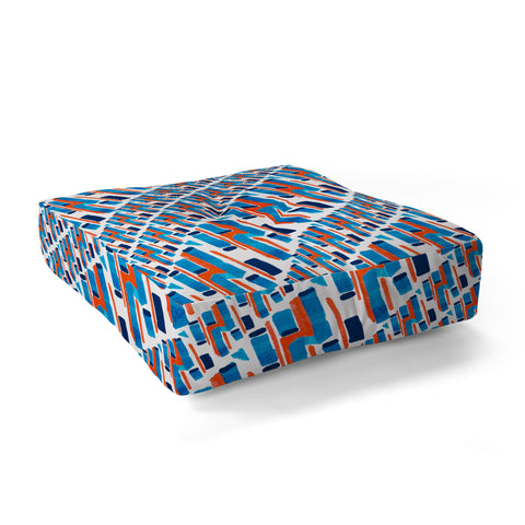 Marta Barragan Camarasa Linear patterns Floor Pillow Square