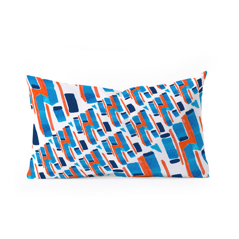 Marta Barragan Camarasa Linear patterns Oblong Throw Pillow