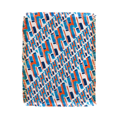 Marta Barragan Camarasa Linear patterns Throw Blanket