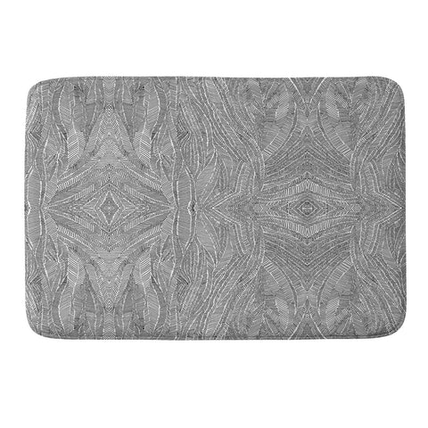 Marta Barragan Camarasa Lines and curves 01 Memory Foam Bath Mat