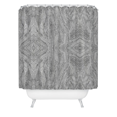 Marta Barragan Camarasa Lines and curves 01 Shower Curtain