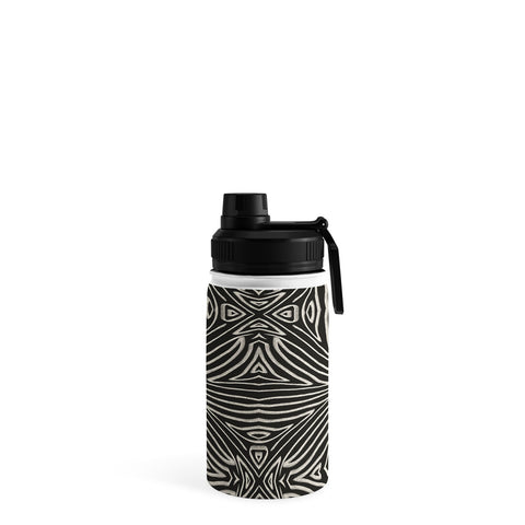 Marta Barragan Camarasa Lines BW mosaic II Water Bottle