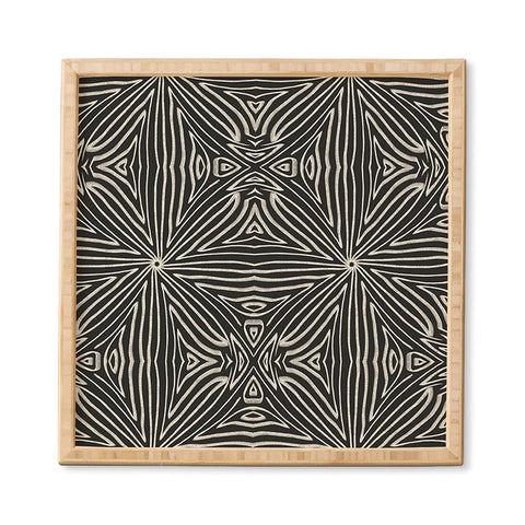 Marta Barragan Camarasa Lines BW mosaic II Framed Wall Art