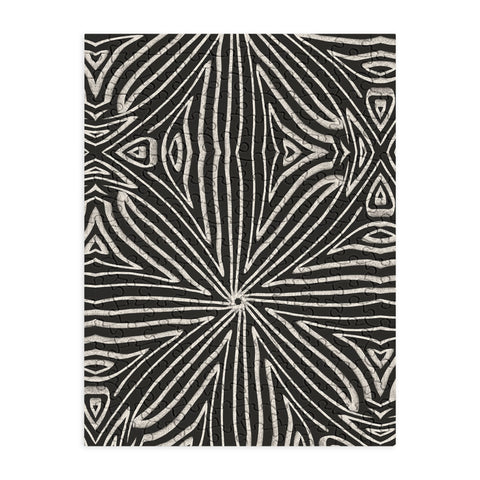 Marta Barragan Camarasa Lines BW mosaic II Puzzle