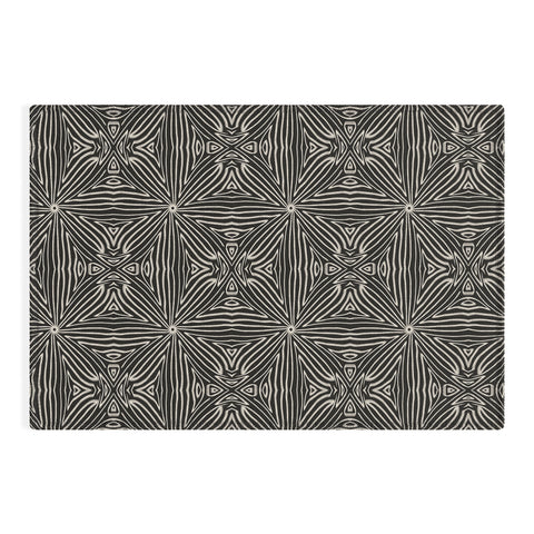 Marta Barragan Camarasa Lines BW mosaic II Outdoor Rug