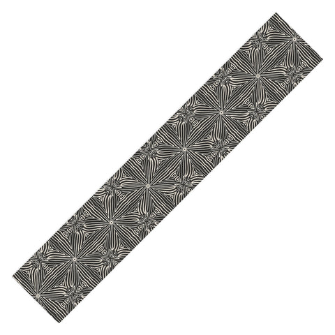 Marta Barragan Camarasa Lines BW mosaic II Table Runner