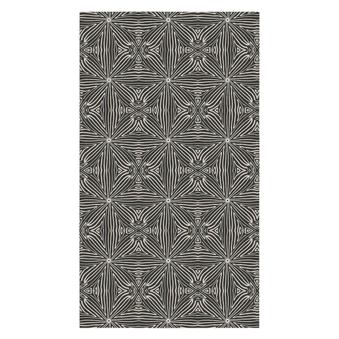 Marta Barragan Camarasa Lines BW mosaic II Tablecloth