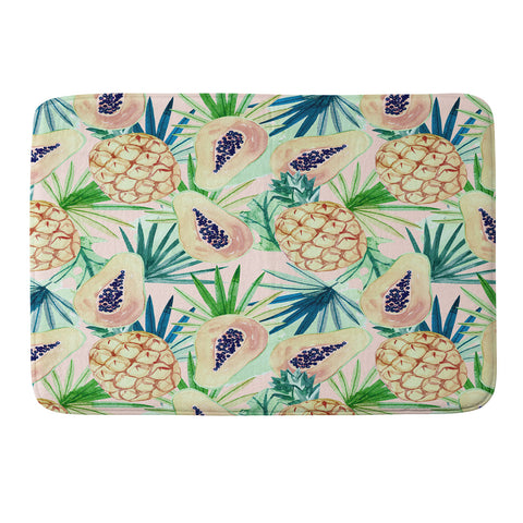 Marta Barragan Camarasa Live the summer Memory Foam Bath Mat