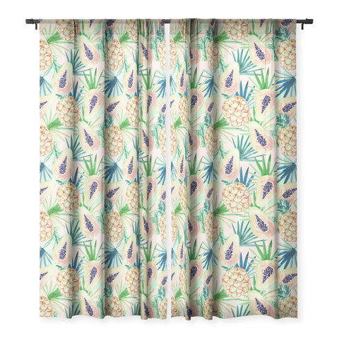 Marta Barragan Camarasa Live the summer Sheer Window Curtain