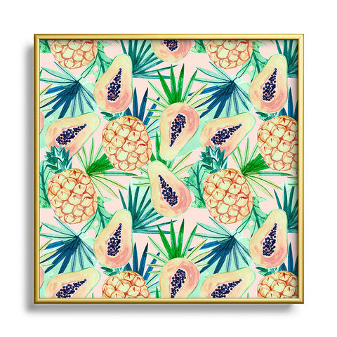 Marta Barragan Camarasa Live the summer Square Metal Framed Art Print