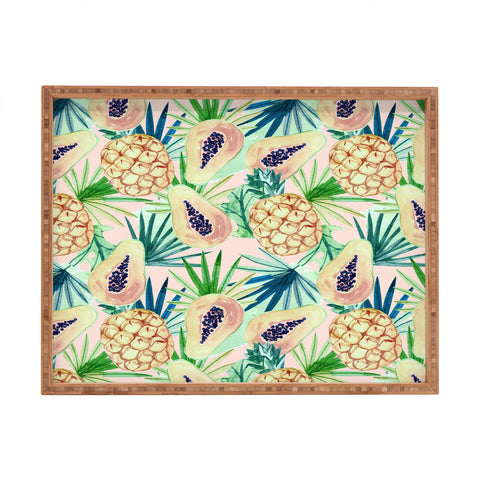 Marta Barragan Camarasa Live the summer Rectangular Tray