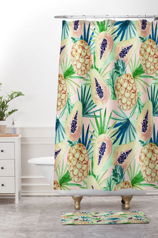 Marta Barragan Camarasa Live the summer Shower Curtain And Mat